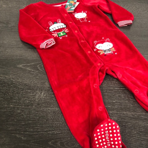 Velvet pyjama - 0-3 months - Picture 3 of 5